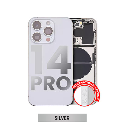 iPhone 14 Pro Back Housing With Small Parts - Silver