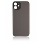 iPhone 12 Compatible Back Glass with Logo - Black (Big Hole)