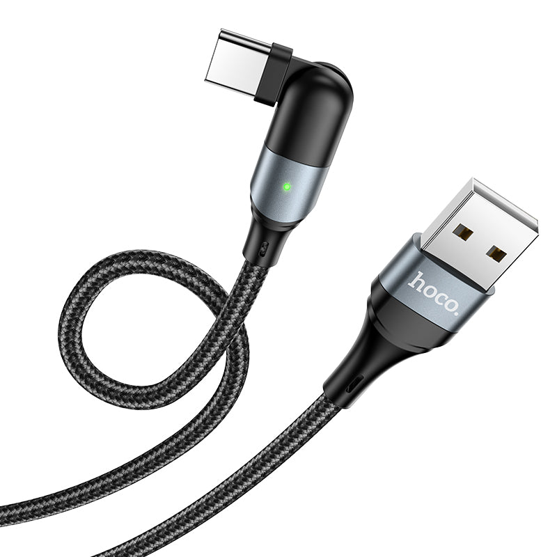 HOCOU100 Orbit Charging Data Cable for Type-C - Black L=1.2M