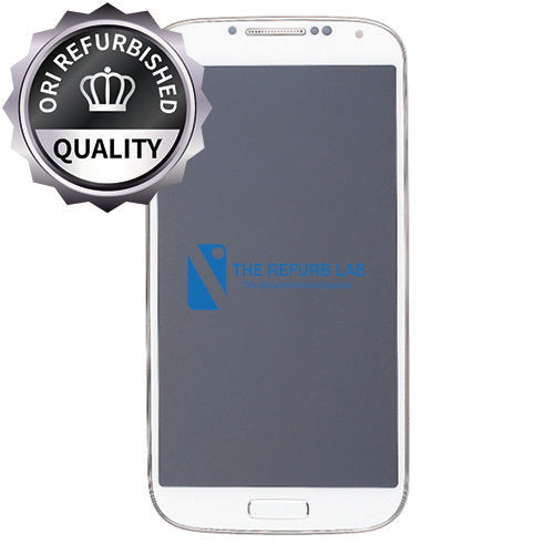 Samsung I9505 I9507 Galaxy Compatible S4 Amoled Assembly - Refurbished with Frame - White