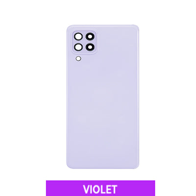 Samsung  A22/A225 4G Back Glass With Camera Lens And Adhesive - Violet