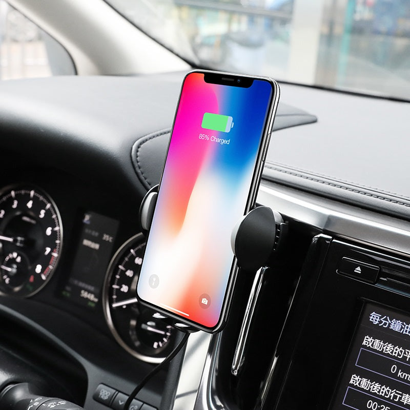 CA60 Aspiring infrared sensor wireless charging car holder
