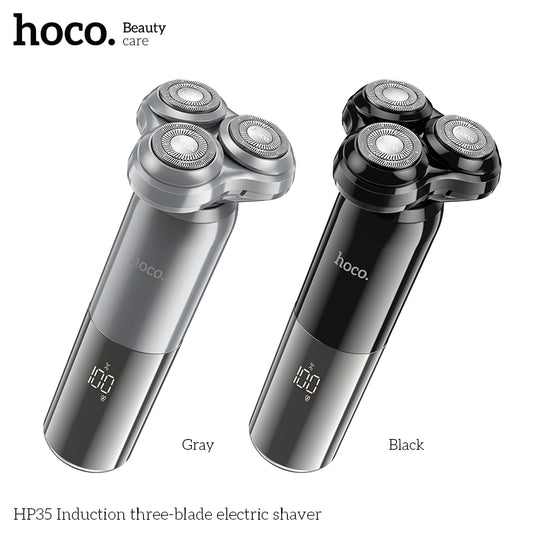 Hoco HP35 Induction three-blade electric shaver - Grey