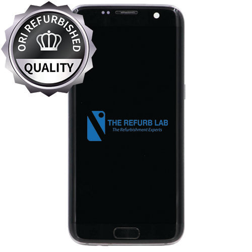Samsung Galaxy S7 Edge Refurbished Compatible Amoled Assembly - Black