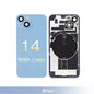 Iphone 14 Back Glass with 3M Adhesive With Camera Lens + Magnet + Wireless Flex Charger OEM Blue