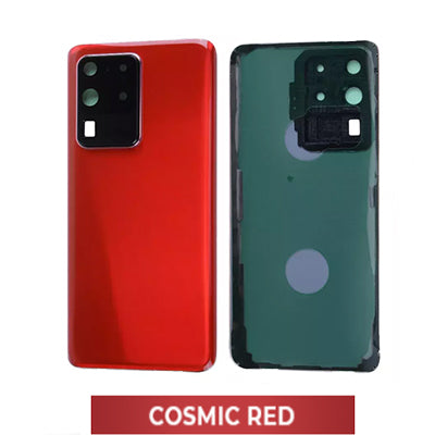 Samsung Galaxy S20 Ultra Back Glass With Adhesive - Cosmic Red
