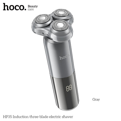 Hoco HP35 Induction three-blade electric shaver - Grey