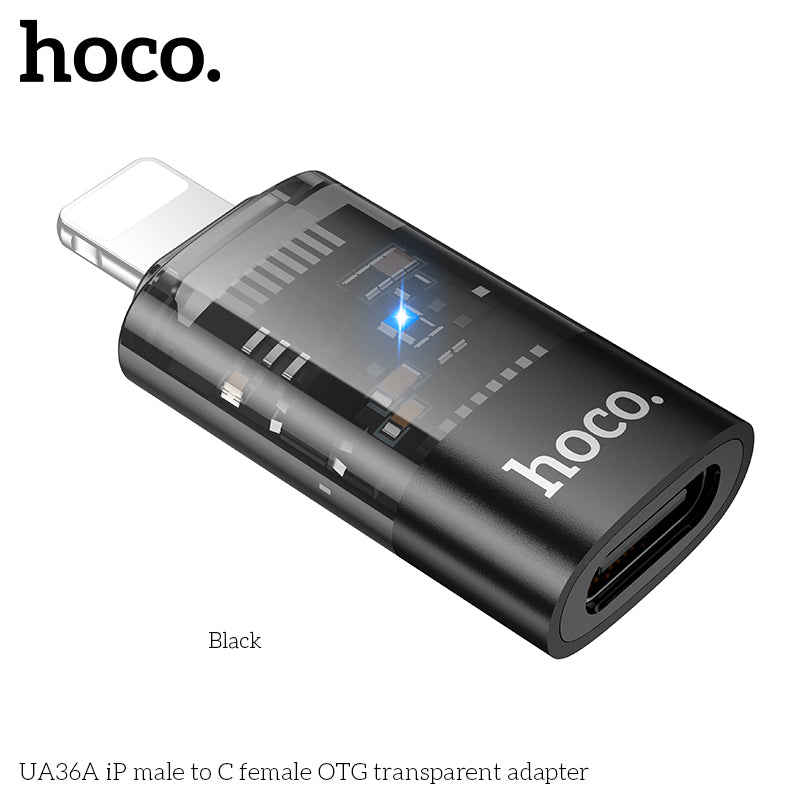 UA36A iP male to C female OTG transparent adapter