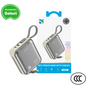 NCC Power Bank AS-181 10000mAh 22.5W Own Line Power Display Light Gray-10000mAh Certified