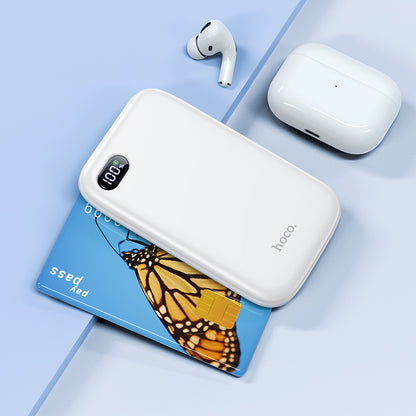 HOCO Q2 Portable PD Fast Charger Power Bank with LED Display (10000mAh) - White