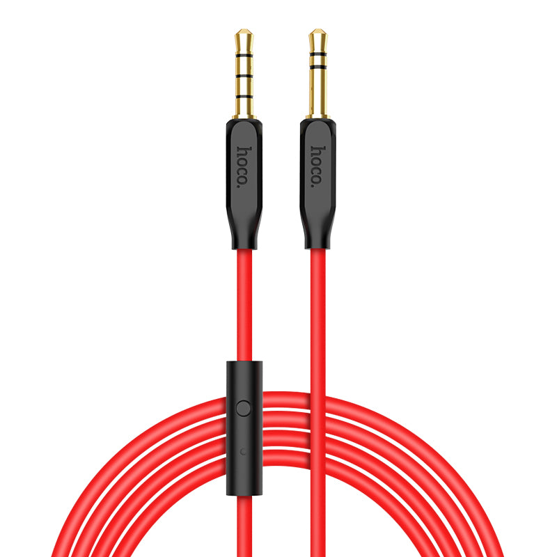HOCO UPA12 Aux to Aux 3.5mm with Mic.- Black