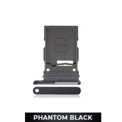 Single SIM Card Tray for Samsung Galaxy S23 Ultra-Phantom Black-OEM