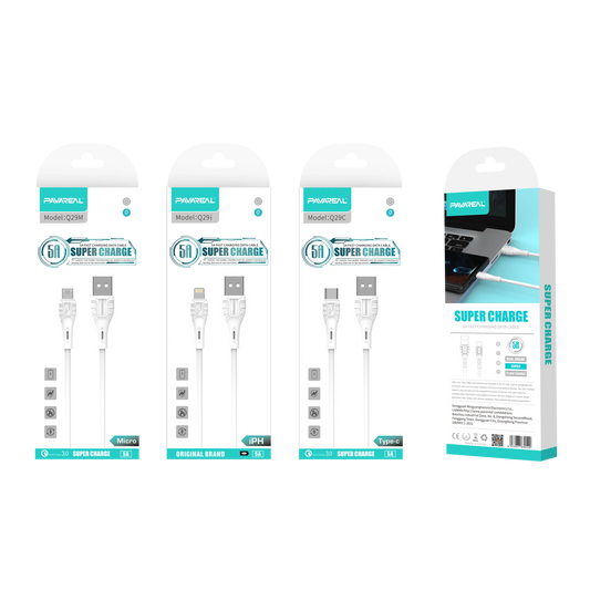 PAVAREAL Q29i 5A Super Charging Fast data cable - ligtning