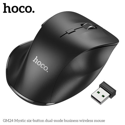 HOCO GM24 Mystic six-button dual-mode business wireless mouse