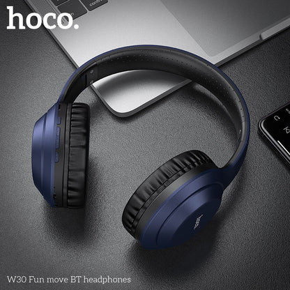HOCO W30 Strong Bass Wireless Headphone - Blue