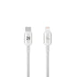 NCC XC-0712 USB-C To Lightning 36W 1.2M Braided & Aluminium Case - Light Grey