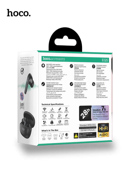 HOCO EQ5 Energy true wireless ANC+ENC noise reduction BT headset