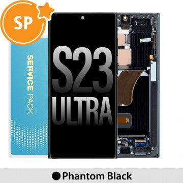Samsung Galaxy S23 Ultra Service Pack Screen - Black