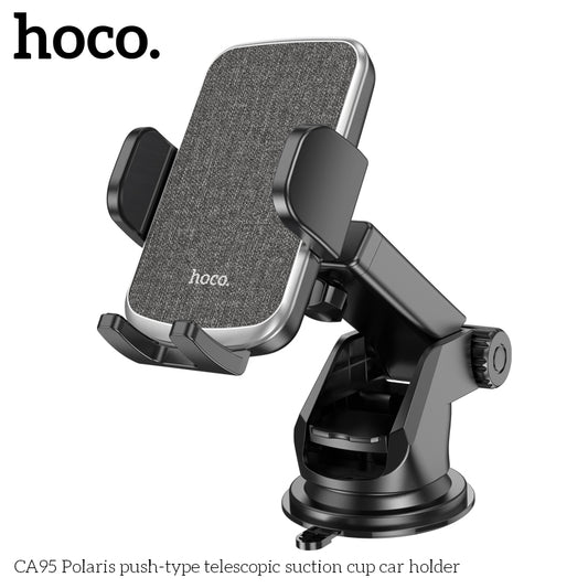 HOCO CA95 Polaris push-type telescopic suction cup car holder