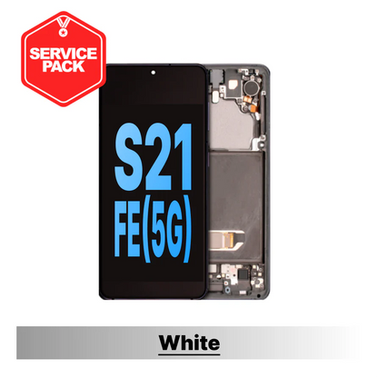 Samsung Galaxy S21FE Service Pack with Frame - White