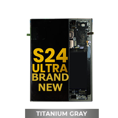 Samsung Galaxy S24 Ultra Brand New Assembly With Frame - Titanium Gray/ Violet/ Orange