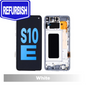 Samsung Galaxy S10E Compatible Amoled Assembly with Frame Refurbished - PRISM WHITE