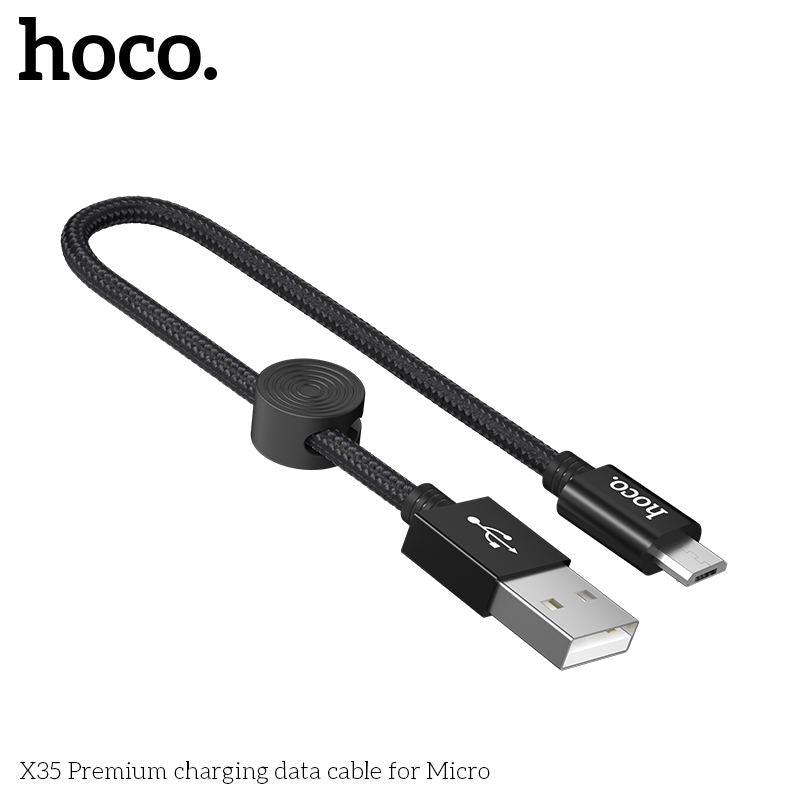 X35 Micro Charging Cable (L=0.25M)- Black