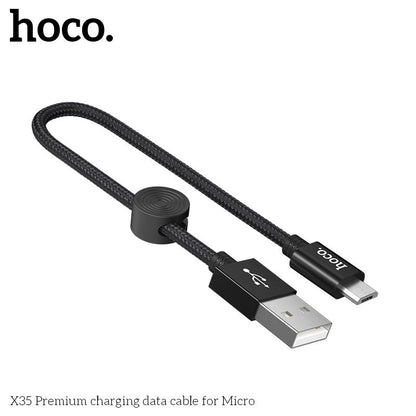 X35 Micro Charging Cable (L=0.25M)- Black