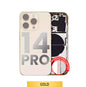 iPhone 14 Pro Max Back Housing With Small Parts - Gold
