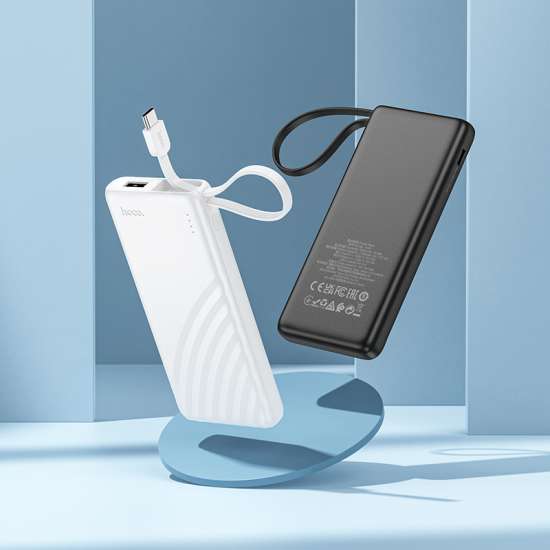 Hoco J129 Nature power bank with cable(USB-C)(5000mAh) White