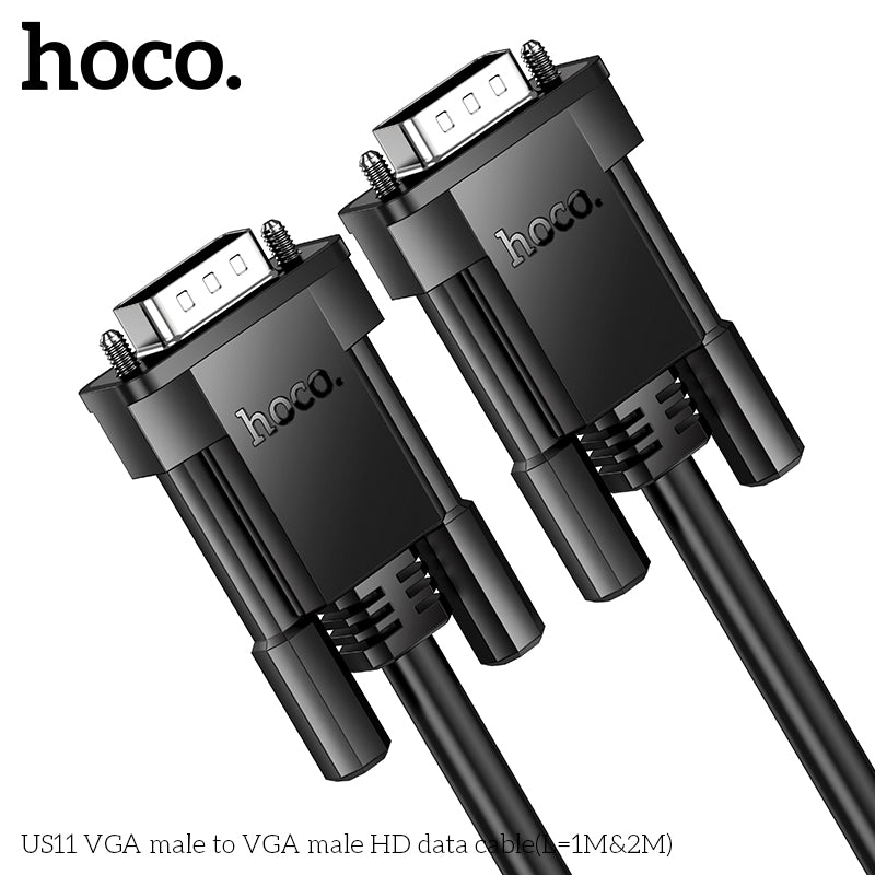 HOCO US11 VGA male to VGA male HD data cable(L=2M)