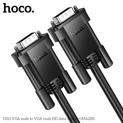 HOCO US11 VGA male to VGA male HD data cable(L=2M)