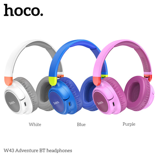 HOCO W43 Adventure BT headphones - White