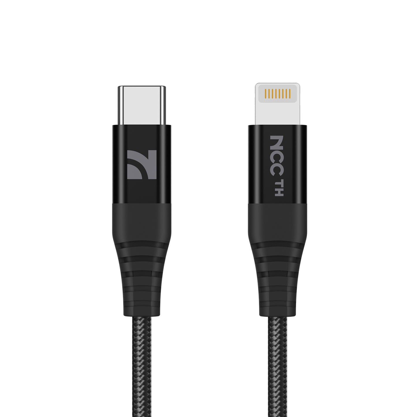 NCC XC-1304 2A USB-C TO Lightning  1M Weaving+Aluminum Alloy - Black