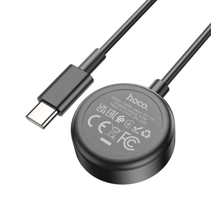 HOCO CW48 SAM smart watch wireless charger - Black
