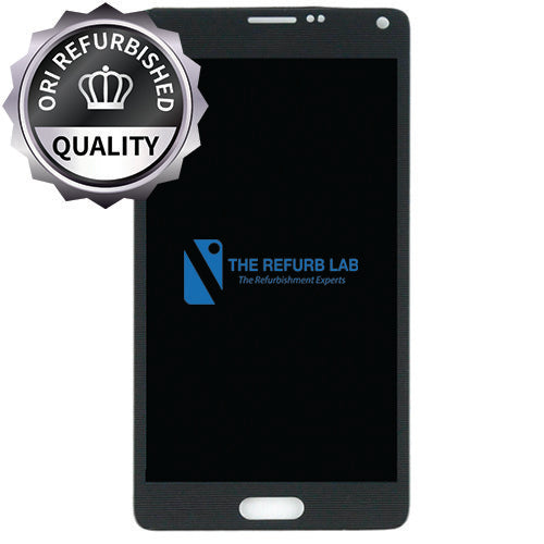Samsung Galaxy Note 4 Compatible Amoled Assembly with Frame Refurbished - Black