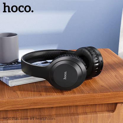HOCO W30 Strong Bass Wireless Headphone - Black