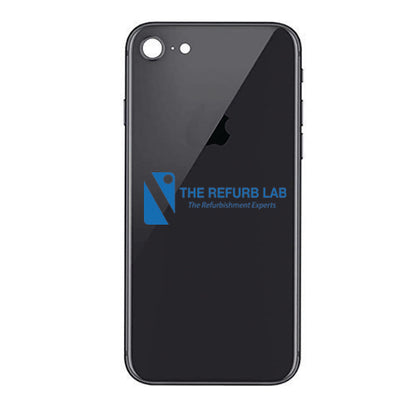 iPhone 8 - Compatible Back Glass - Black (Big Hole)